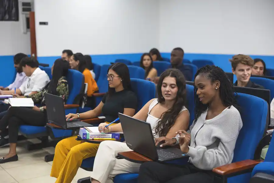 Lecture hall on the Aruba campus