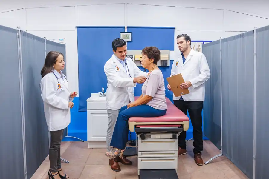 Clinical skills suite — practising patient examination