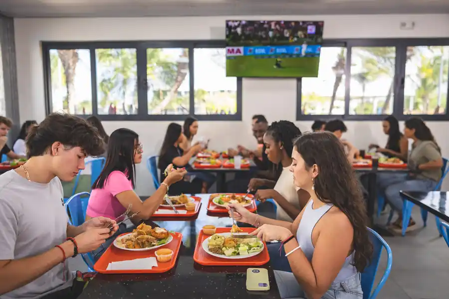 The dining hall
