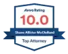 Avvo Rating 10.0 — Shane Allister McClelland, Top Attorney