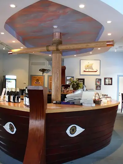 Tasting room interior at Jason's Vineyard