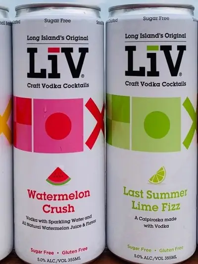 LiV craft vodka cocktails from Long Island Spirits